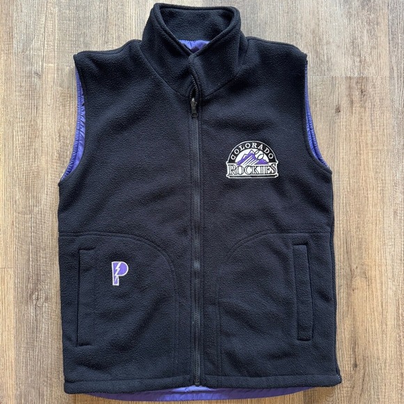 VTG Colorodo Rockies MLB Baseball Reversible Vest‎ M - Picture 1 of 8